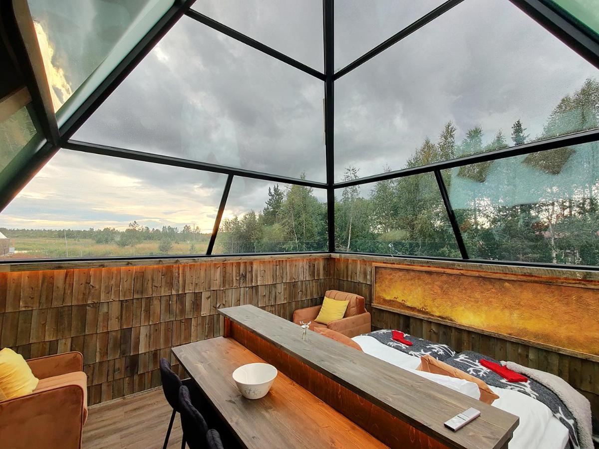 Aurora Pyramid Glass Igloos Köngäs Esterno foto