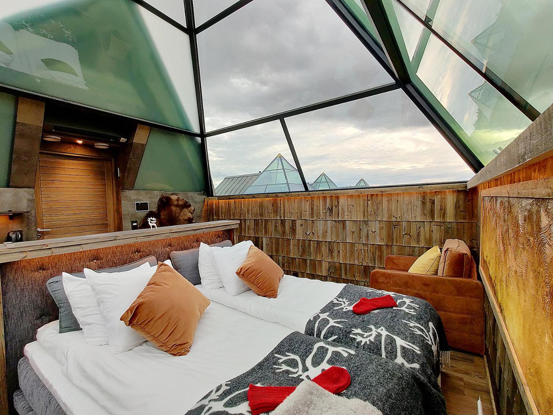Aurora Pyramid Glass Igloos Köngäs Esterno foto